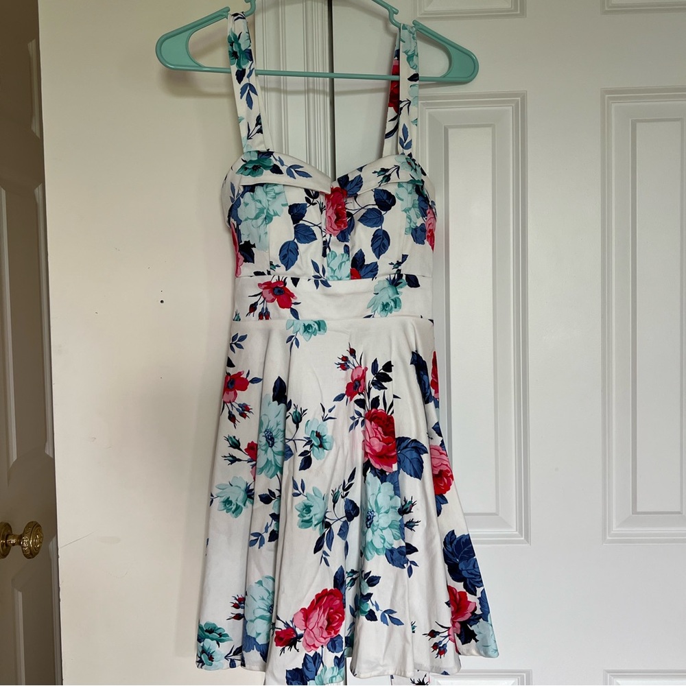Floral spaghetti strap dress
